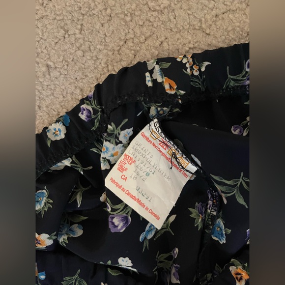 *VINTAGE* FLORAL MIDI SKIRT - Picture 3 of 5